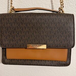 Michael Kors Dark Brown and Tan Purse